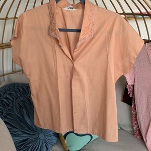 Vintage Peach blouse